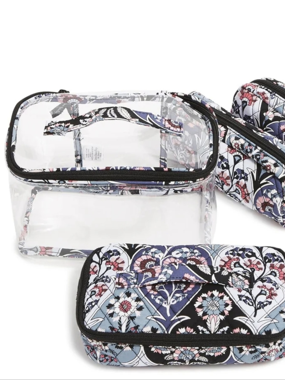 Vera Bradley 4pc Cosmetics Organizer Set In Ornate Blooms NWT - Picture 5 of 14